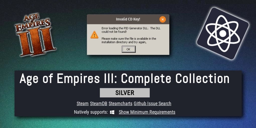 How to Play Age of Empires III on Linux (Invalid CD Key Error)